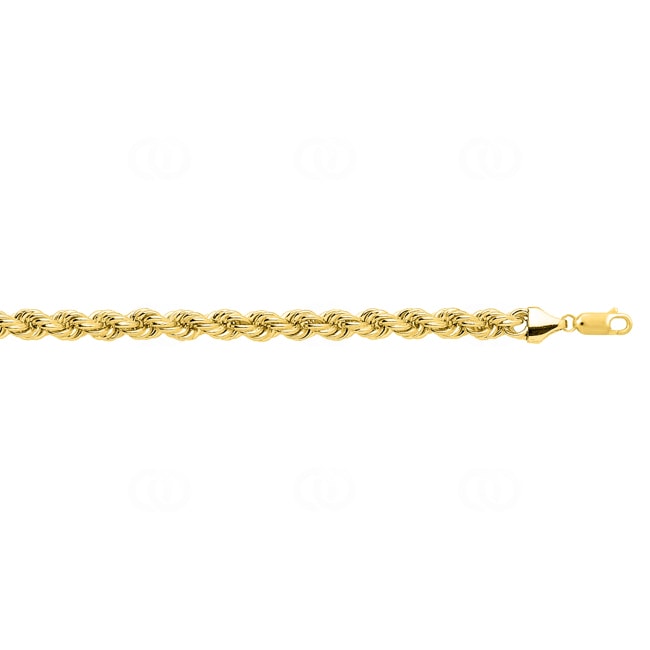 5.0mm Rope Chain Semi Solid 750/18 K Yellow Gold 5.0mm Rope Chain Semi Solid 750/18 K Yellow Gold - 610030.5-45