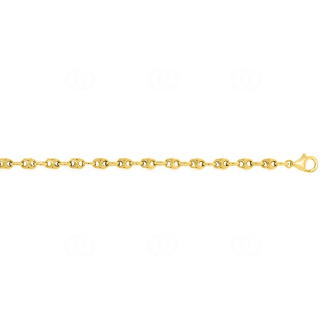 5.0mm Mariner Bracelet Semi Solid 375/9 K Yellow Gold - 610001.2A