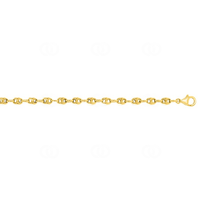 5.0mm Mariner Chain Semi Solid 375/9 K Yellow Gold - 610001.2