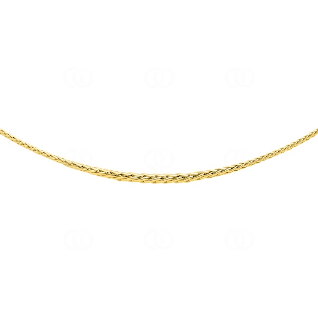 5.0mm Collier palmier or jaune 375/9 ct semi-massif - 610014.2-45
