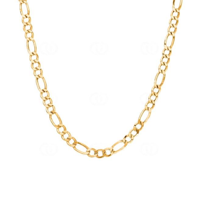 5.2mm Figarokette 750/18 K Gelbgold halbmassiv - KE-F120-GG