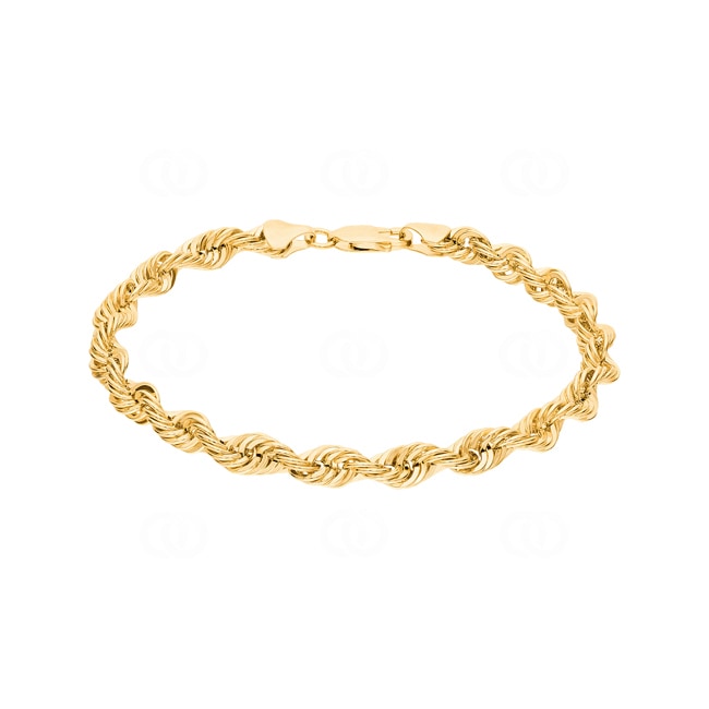 5.4mm Kordelarmband 750/18 K Gelbgold halbmassiv - AR-H540