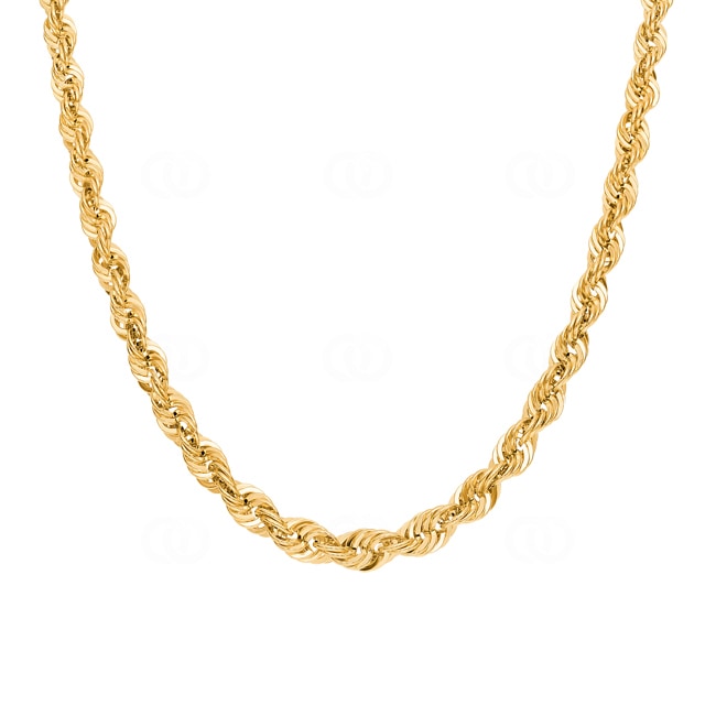5.4mm Collier corde or jaune 750/18 ct semi-massif - KE-H540