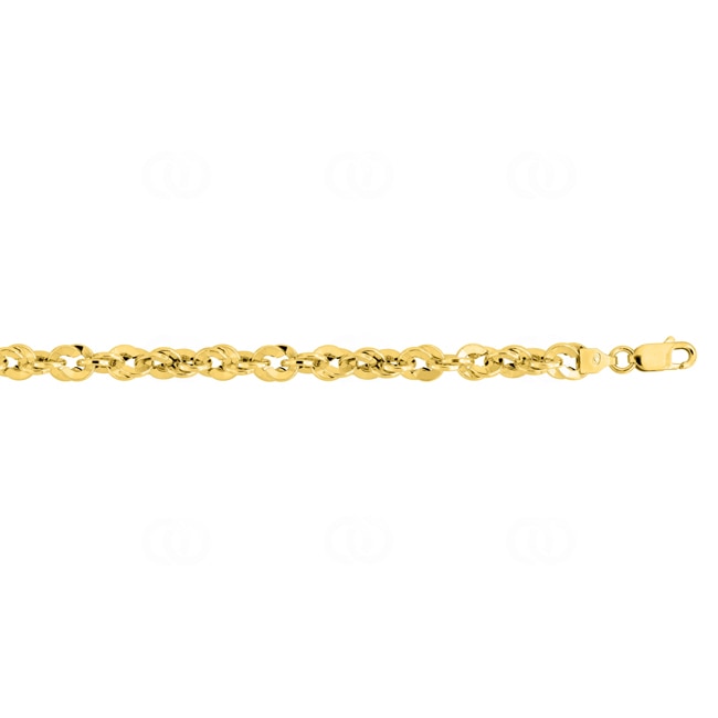 5.4mm Singapore Chain Semi Solid 375/9 K Yellow Gold - 9K2176