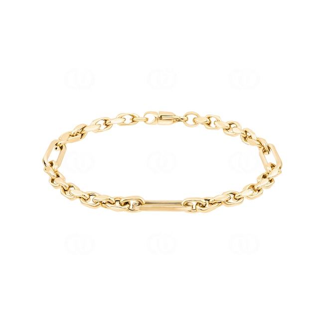 5.5mm Fantasiearmband 750/18 K Gelbgold halbmassiv - AR-0179-GG