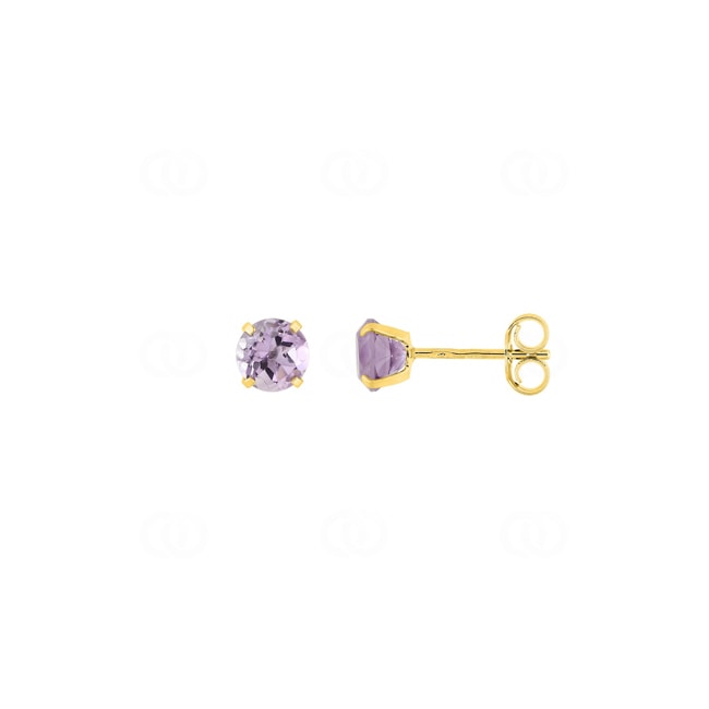 5mm Amethysten Ohrstecker 375/9 K Gelbgold - 29FG91JA