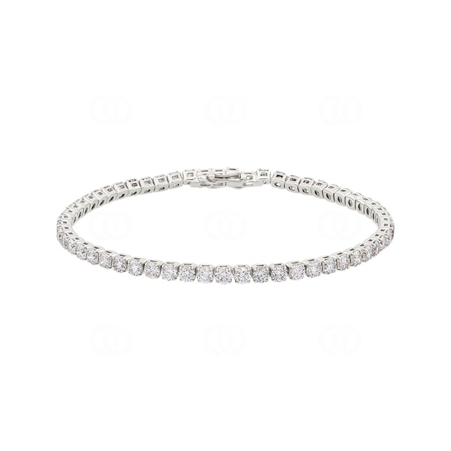 6.00 carats diamants bracelet rivière or gris 750/18 ct - AR-74926-WG