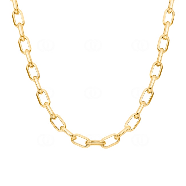 6.2mm Ankerkette 750/18 K Gelbgold halbmassiv - KE-0540-GG