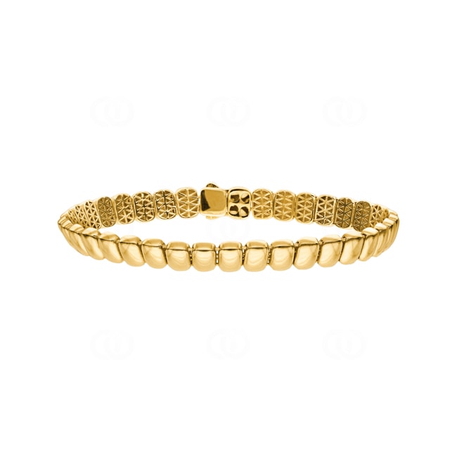 6.5mm Armband 750/18 K Gelbgold - BYO3GG