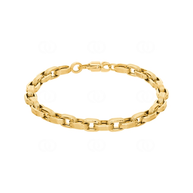 6.7mm Ankerarmband 750/18 K Gelbgold halbmassiv - AR-0055-GG