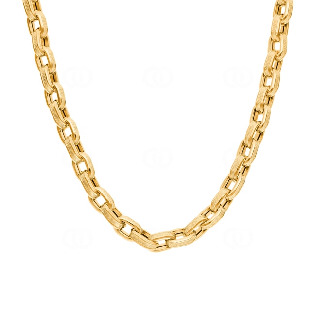 6.7mm Collier forçat or jaune 750/18 ct semi-massif 6.7mm Collier forçat or jaune 750/18 ct semi-massif - KE-0055-GG