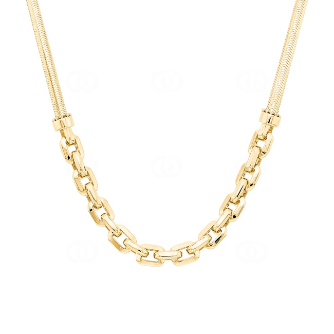 6.7mm Fantasy Necklace Semi Solid 750/18 K Yellow Gold - KE-100150-GG