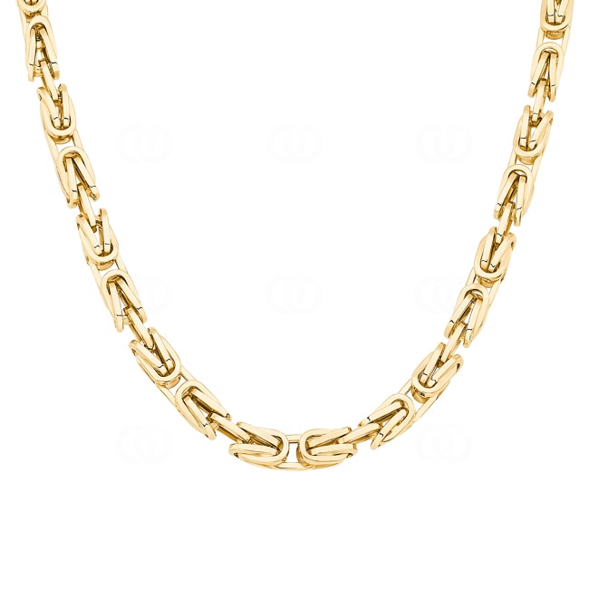 7.0mm Königskette klassisch 750/18 K Gelbgold halbmassiv 7.0mm Königskette klassisch 750/18 K Gelbgold halbmassiv - KE-7800-GG