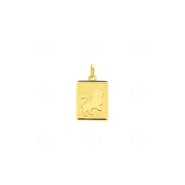 Pendant 750/18 K Yellow Gold 12x15mm, Astrological sign of Leo - 73224