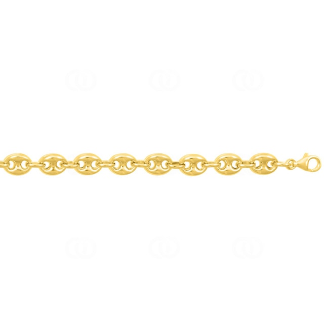 8.0mm Mariner Bracelet Semi Solid 375/9 K Yellow Gold - 610001.5A