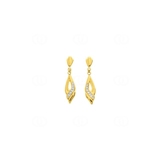 Drop Earrings 750/18 K Yellow Gold - 8340