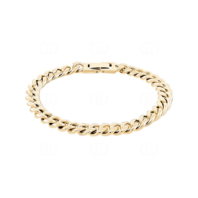8mm Cuban Link Curb Bracelet Gold plated 8mm Cuban Link Curb Bracelet Gold plated - AR0015-G-8MM