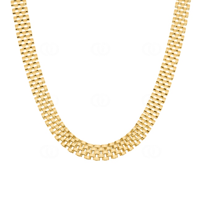 9.1mm Collier 750/18 K Gelbgold halbmassiv 9.1mm Collier 750/18 K Gelbgold halbmassiv - KE-0014-GG