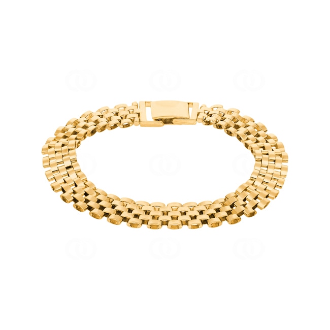 9.1mm Gliederarmband 750/18 K Gelbgold halbmassiv - AR-0014-GG