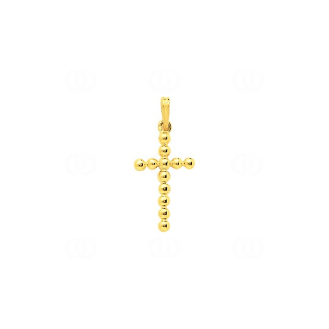 Pendentif or jaune 750/18 ct Croix 13 x 22mm - P55