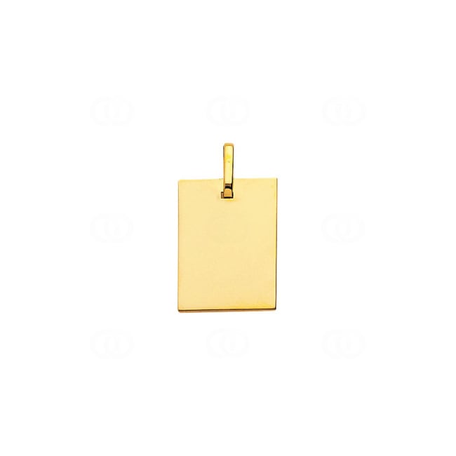Plaquette or jaune 750/18 ct 14x19mm - R3