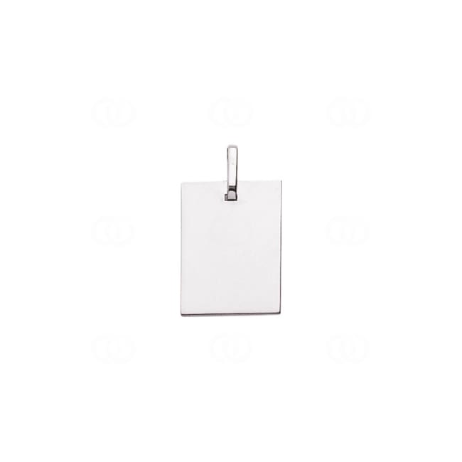 Plaquette or gris 750/18 ct 14x19mm - R3G