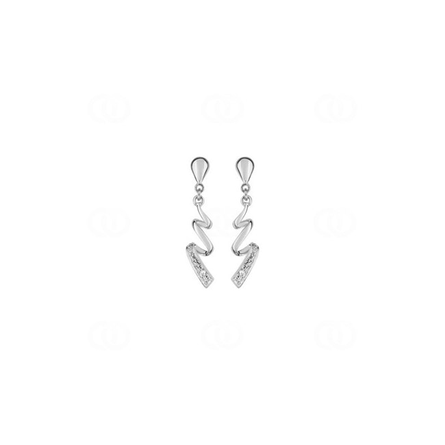 Ohrhänger 750/18 K Weissgold mit Diamanten 0.01ct. H/p1 - RN303GB4