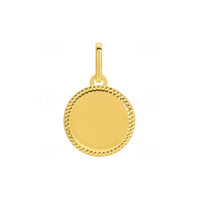 Plaquette or jaune 750/18 ct ronde 12mm Plaquette or jaune 750/18 ct ronde 12mm - V12