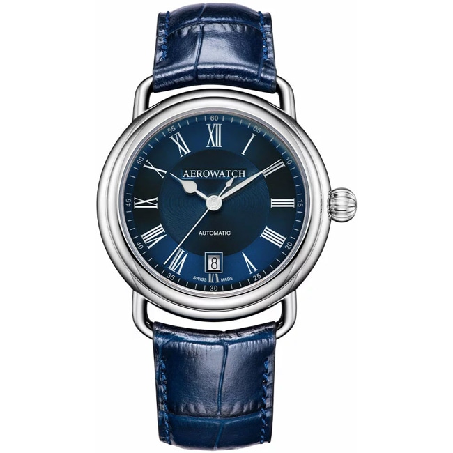 Aerowatch 1942 Automatic Leder blau - A 60900 AA29