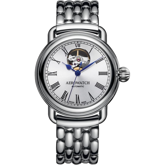Aerowatch 1942 Automatic Open Heart Argenté - A 68900 AA03 M