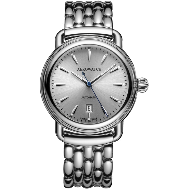 Aerowatch 1942 Automatic Silbrig - A 60900 AA19 M