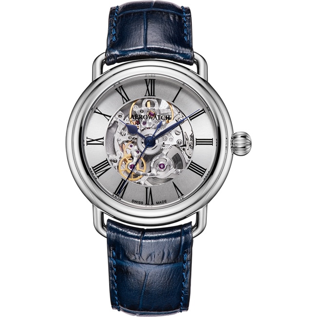 Aerowatch 1942 Automatic Skeleton Leder blau - A 60900 AA22