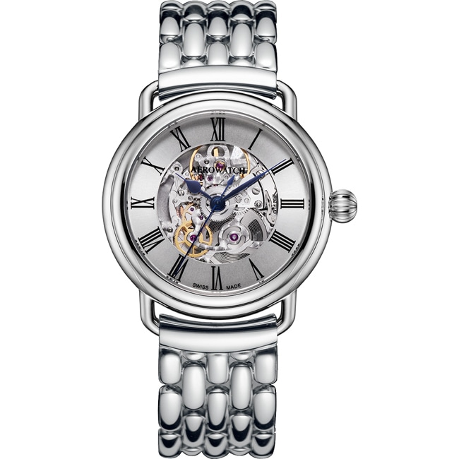 Aerowatch 1942 Automatic Skeleton Silbrig - A 60900 AA22 M