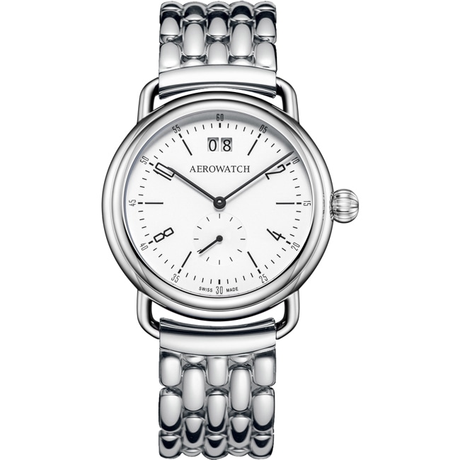 Aerowatch 1942 Big Date en acier inoxydable - A 41900 AA04 M