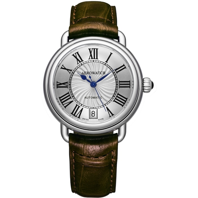 Aerowatch 1942 Lady Automatic Leder braun - A 60960 AA01