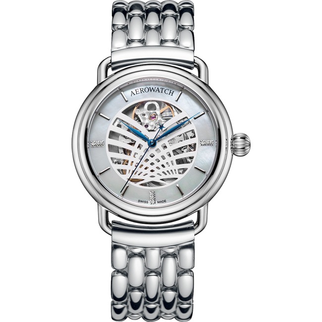 Aerowatch 1942 Lady Elegance Automatic Open Heart - A 60900 AA23 M
