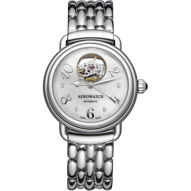 Aerowatch 1942 Lady Elegance Automatic Open Heart - A 68922 AA04 M