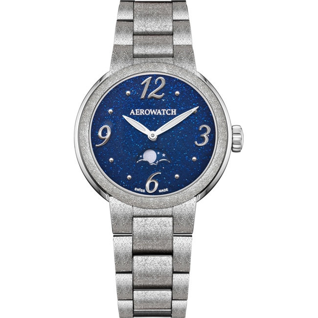 Aerowatch Harmonie Lady Moon Phase Frosted 35mm - A 43107 AA02 FRO M