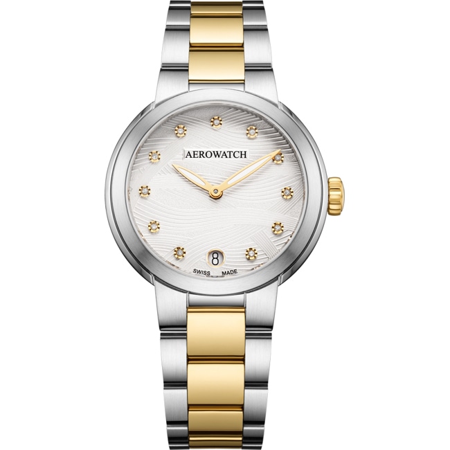 Aerowatch Harmonie Lady Quartz Two-tone 35mm - A 42107 BI03 M
