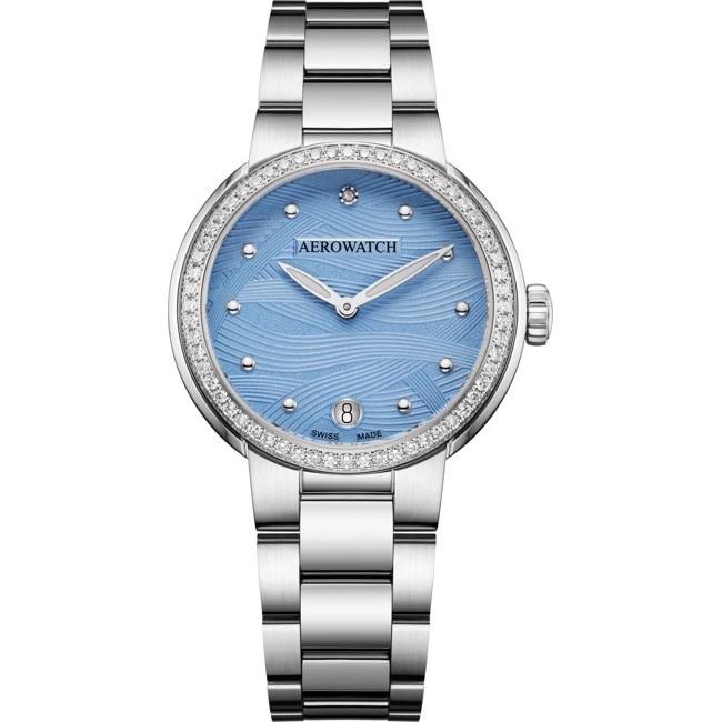 Aerowatch Harmonie Lady Quartz Diamonds Blue 35mm - A 42107 AA01 DIA M