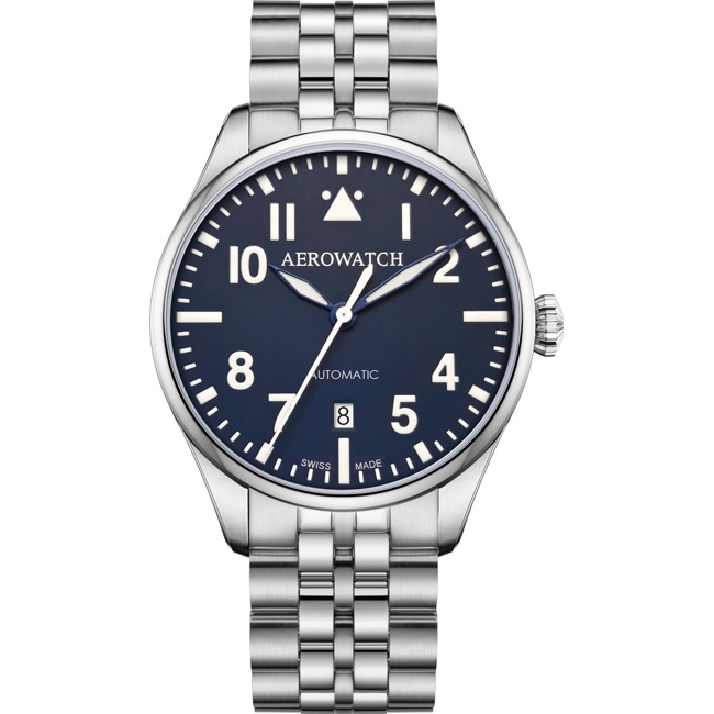 Aerowatch Les Grandes Classiques Aviator Automatic Date 40mm - A 60996 AA04 M