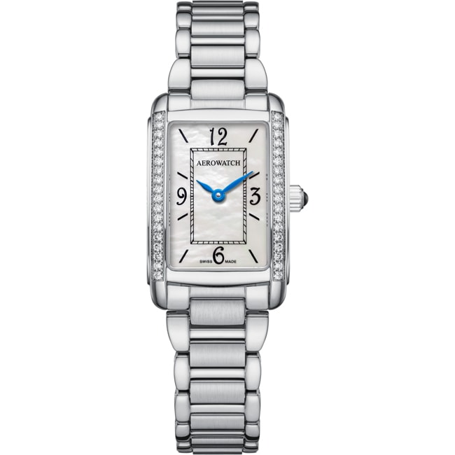 Aerowatch Mini Intuition Diamonds en acier inoxydable - A 30104 AA04 DIA M