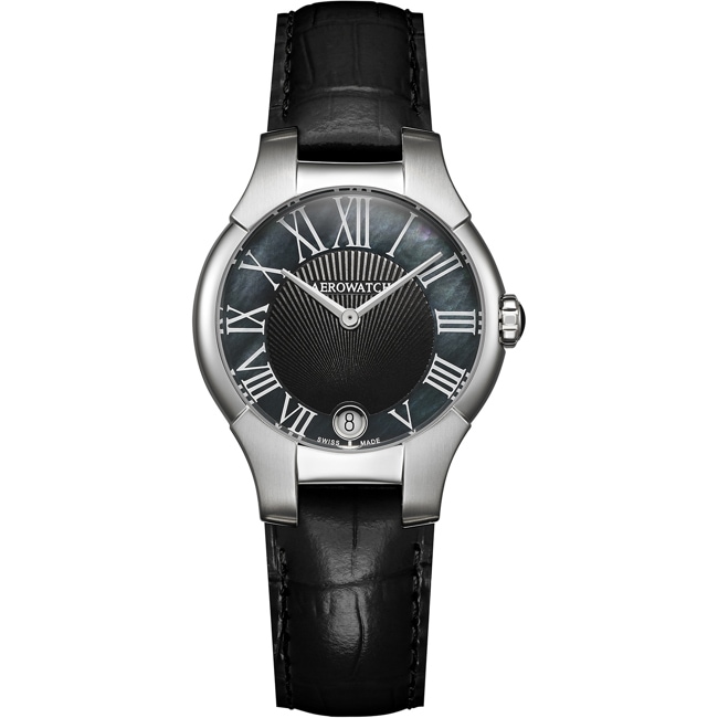 Aerowatch New Lady Grande Black Leather - A 06964 AA04