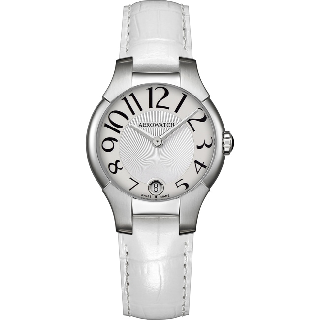 Aerowatch New Lady Grande White Leather - A 06964 AA05