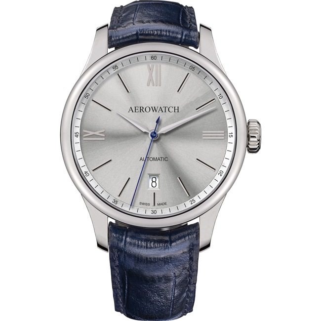 Aerowatch Renaissance Automatic Leder blau - A 60985 AA01