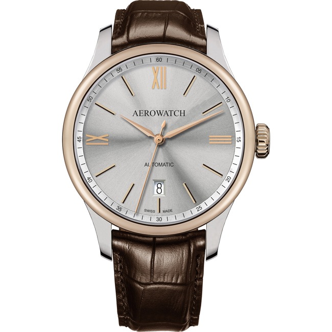 Aerowatch Renaissance Automatic Brown Leather - A 60985 BI02