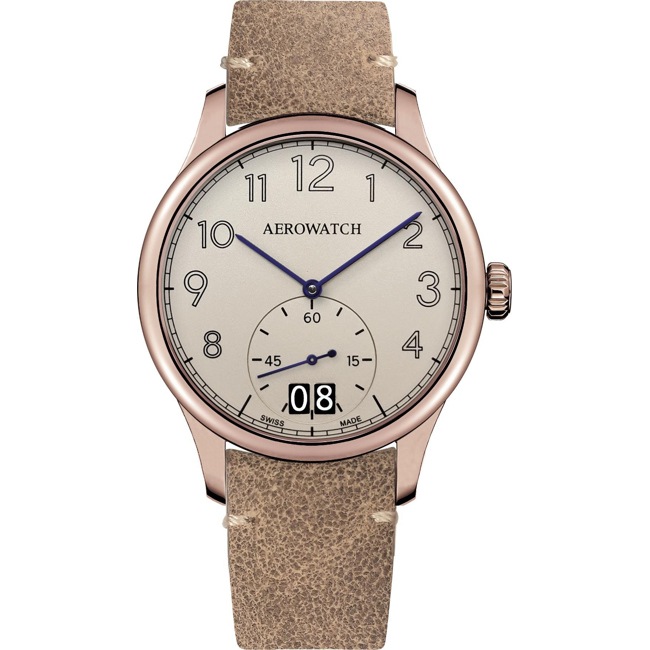 Aerowatch Renaissance Big Date Rosé - A 39982 RO10