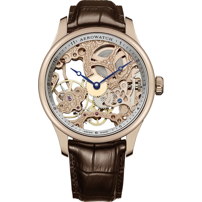 Aerowatch Renaissance Classic Skeleton Rose - A 57981 R101