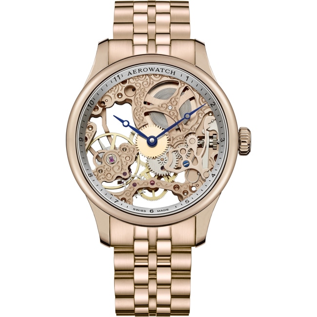 Aerowatch Renaissance Classic Skeleton Rosé - A 57981 RO01 M