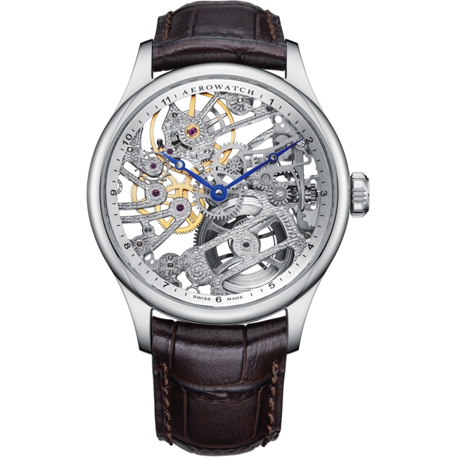 Aerowatch Renaissance Classic Skeleton Argenté - A 50981 AA02